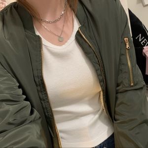 army green bomber